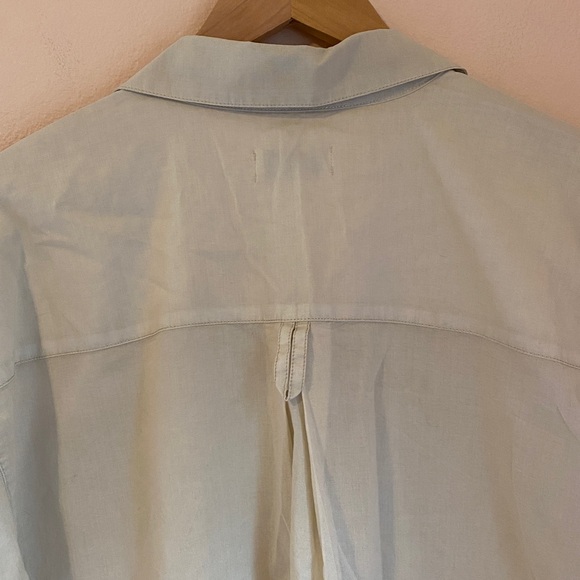 Rowan Fay Utility Cotton Camp Shirt Bone/Cream Large NWOT - Picture 10 of 12